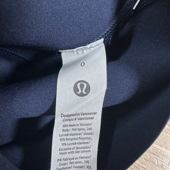 Lululemon Glow Up Super-High-Rise Tight 25" True Navy Women's Size 0 NWT - Picture 6 of 12